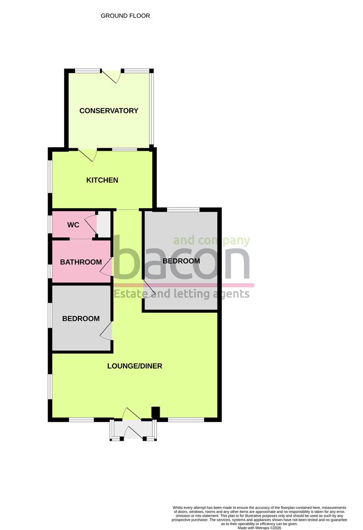 Floor Plan | Bungalow - Semi Detached | Cuckfield Crescent, Worthing | For Sale